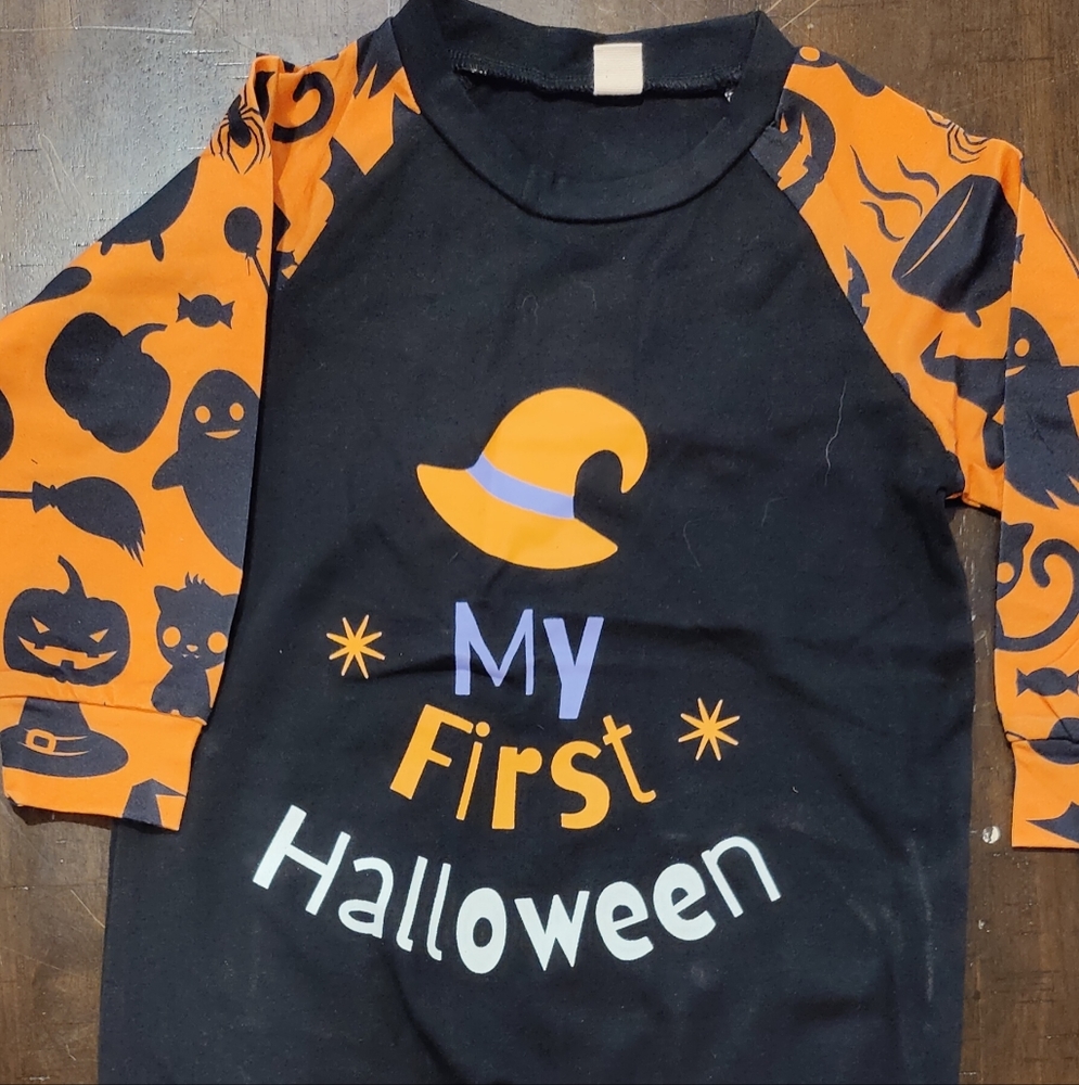 My First Halloween Unisex One Piece Bodysuit. New.